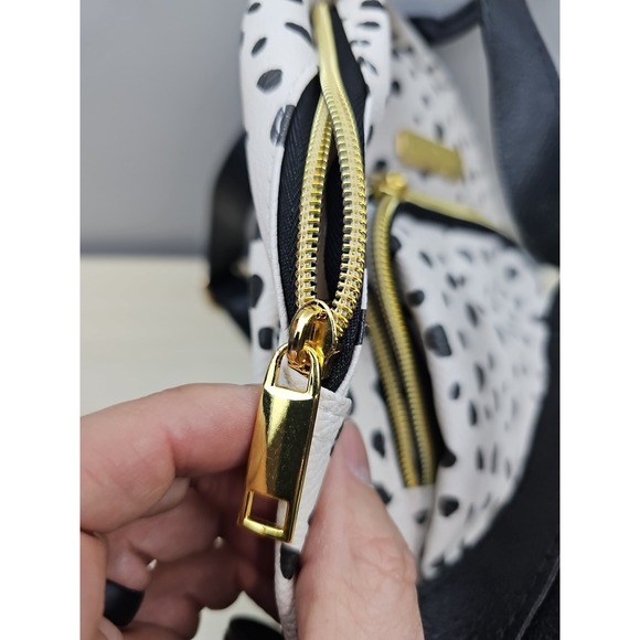 Jessica Simpson Camille Backpack Purse Snow Leopard Animal Print Vegan Leather - Picture 8 of 9